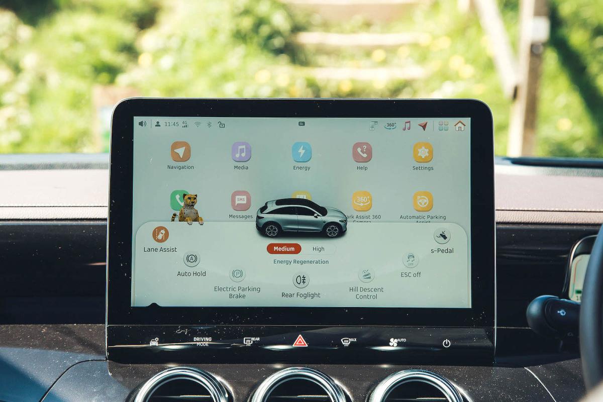 Smart #3 infotainment touchscreen