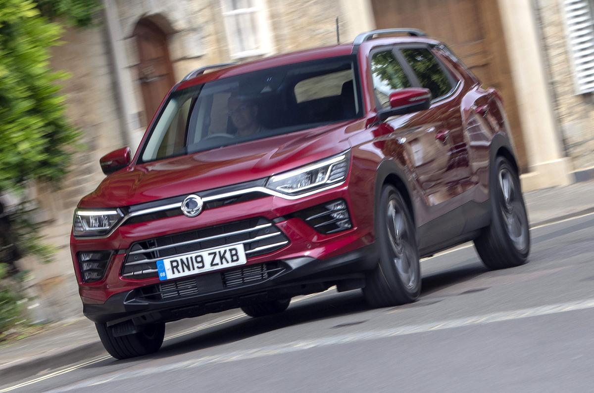 Ssangyong Korando front cornering