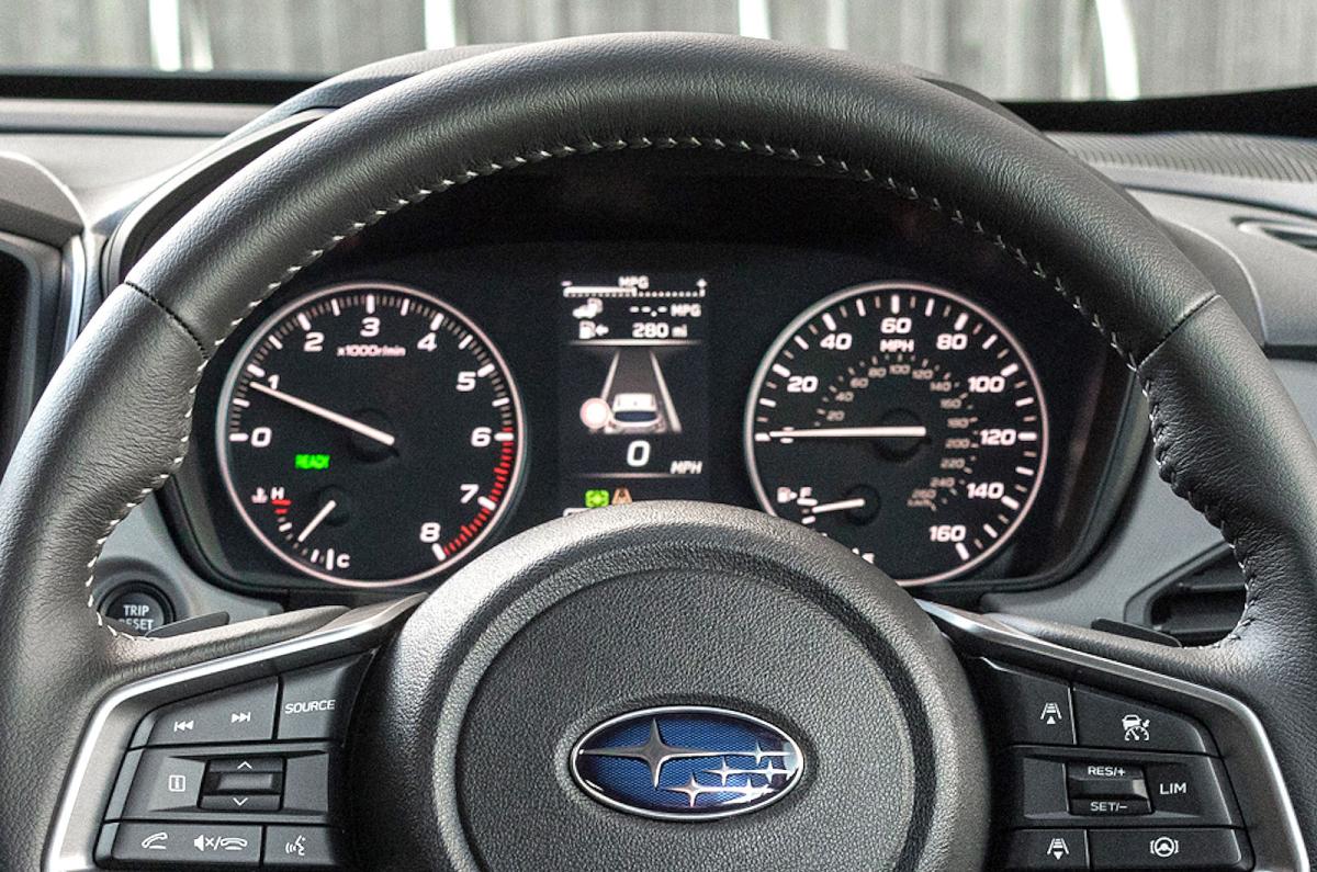 Subaru Crosstrek interior driver display