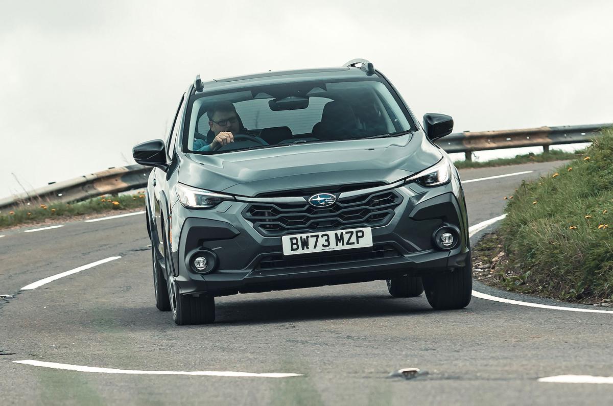 Subaru Crosstrek front cornering