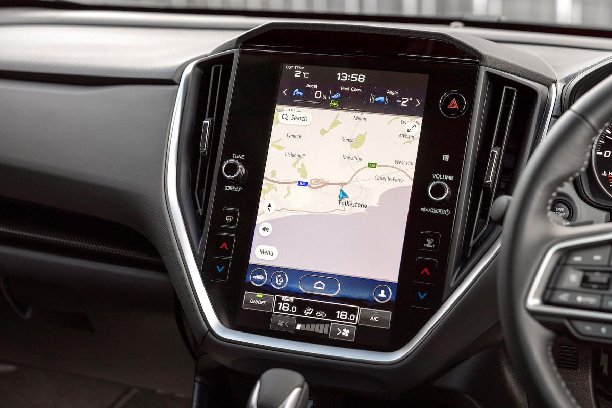 Subaru Crosstrek infotainment touchscreen