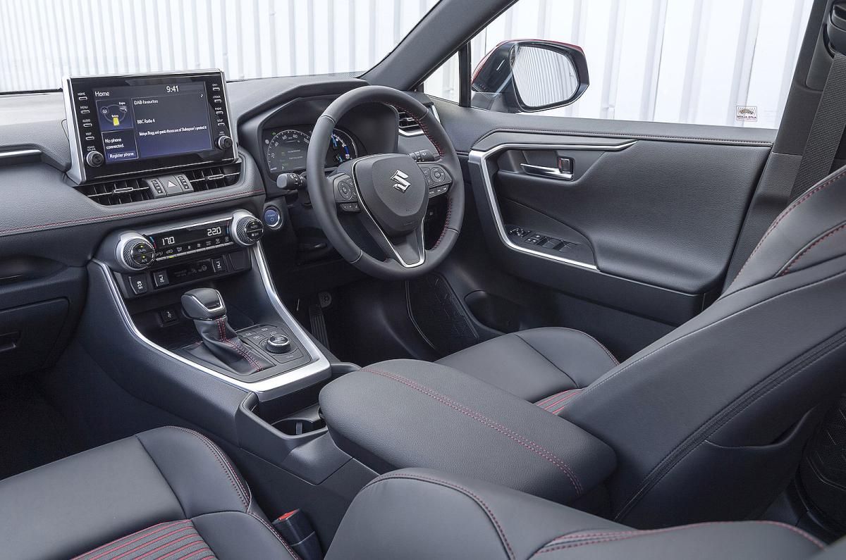 Suzuki Across interior front seats