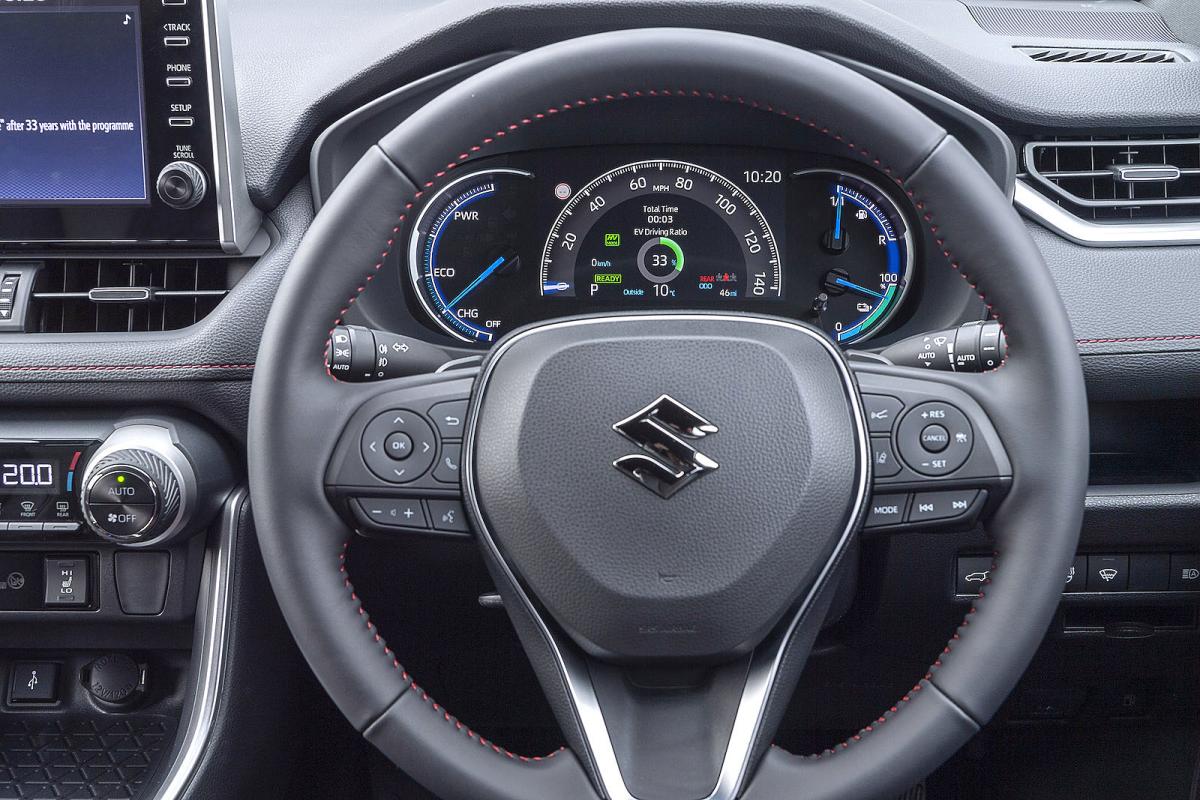 Suzuki Across steering wheel detail