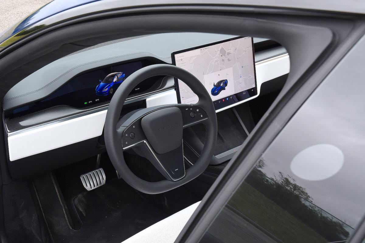 Tesla Model S interior dashboard
