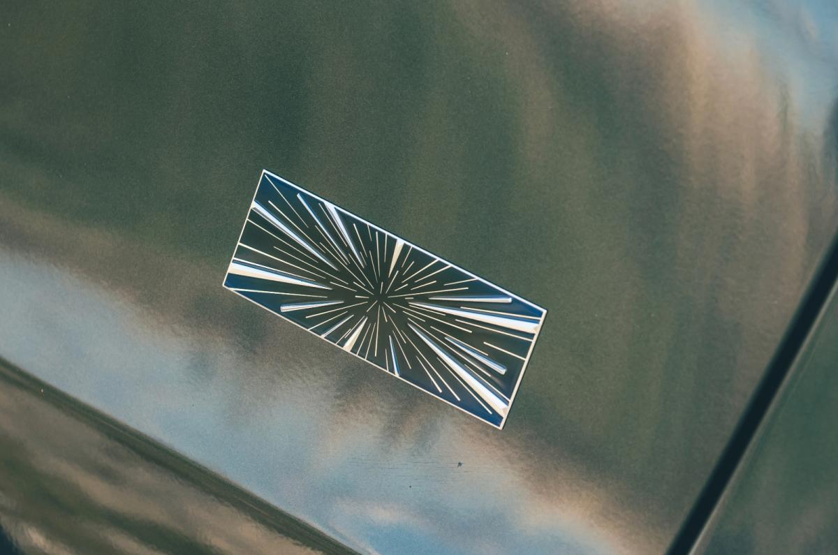 Tesla Model Y Plaid badge