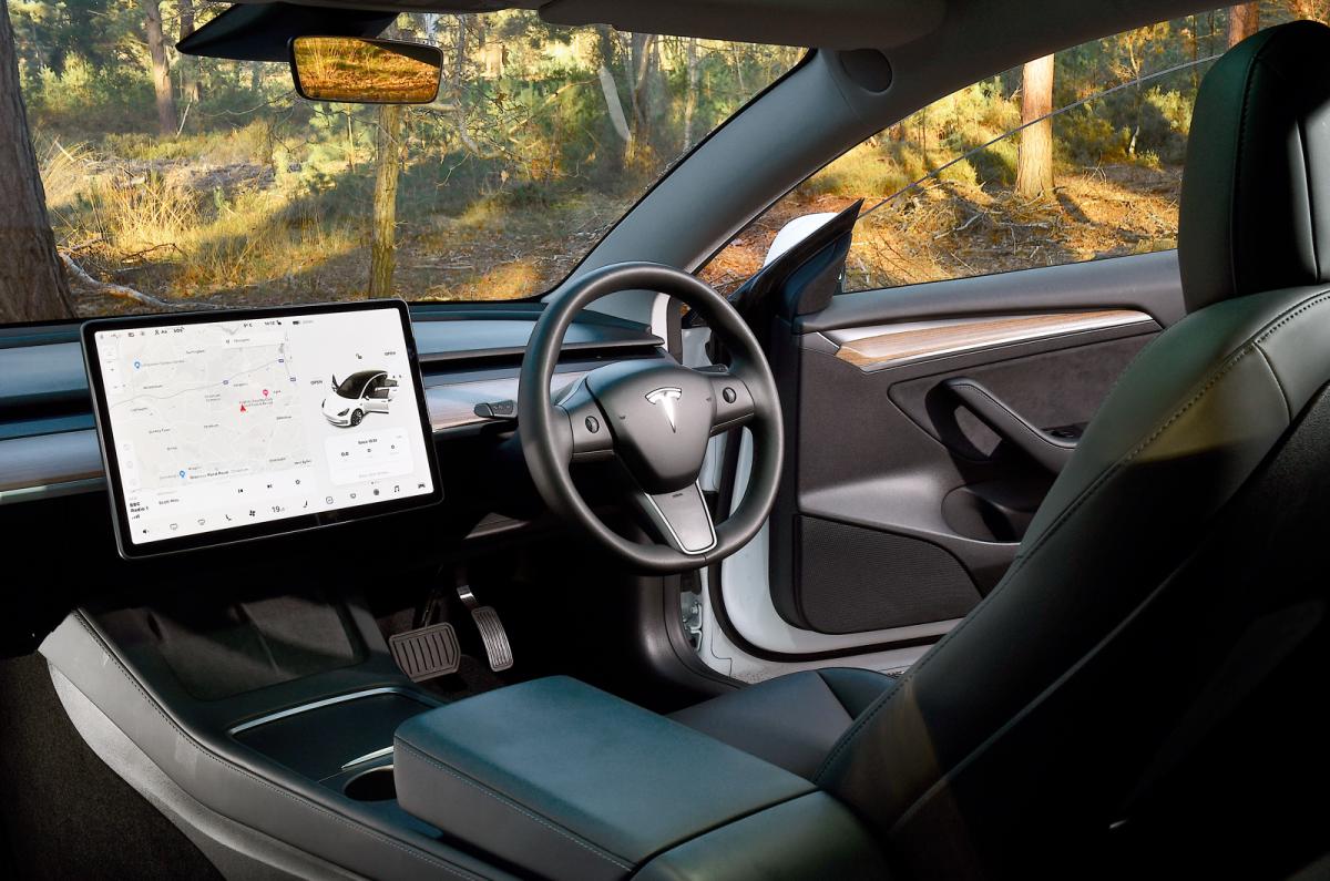 Used Tesla Model 3 interior