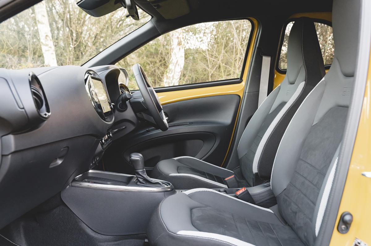 Toyota Aygo X Hybrid front seats
