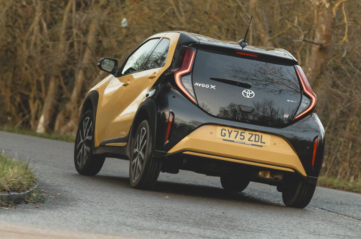 Toyota Aygo X Hybrid rear cornering