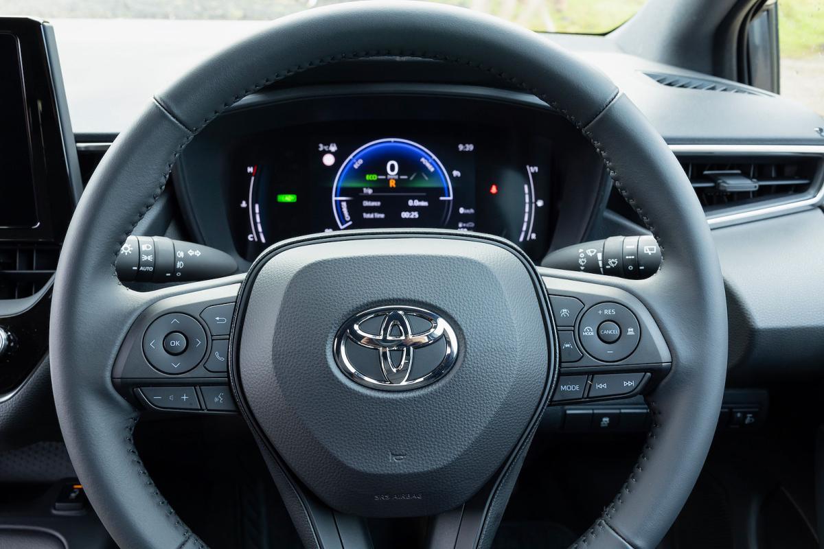 Toyota Corolla Commercial interior steering wheel detail