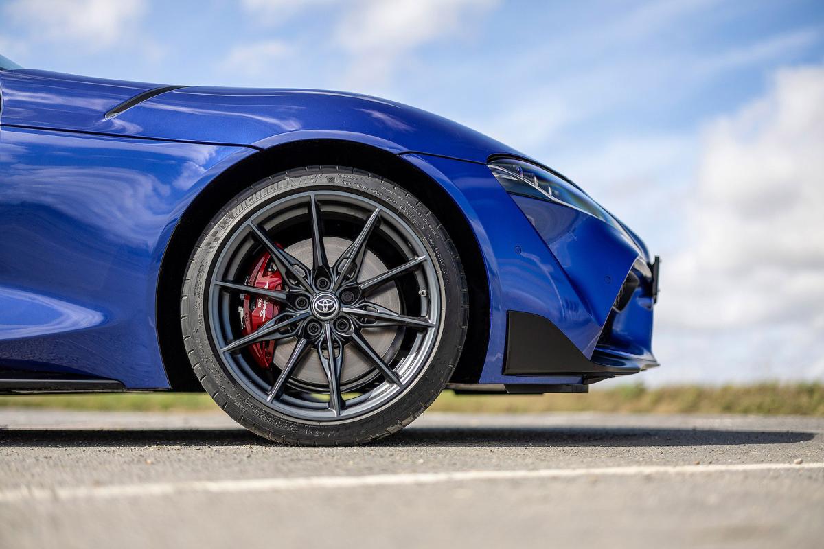 Toyota GR Supra 2022 alloy wheel detail