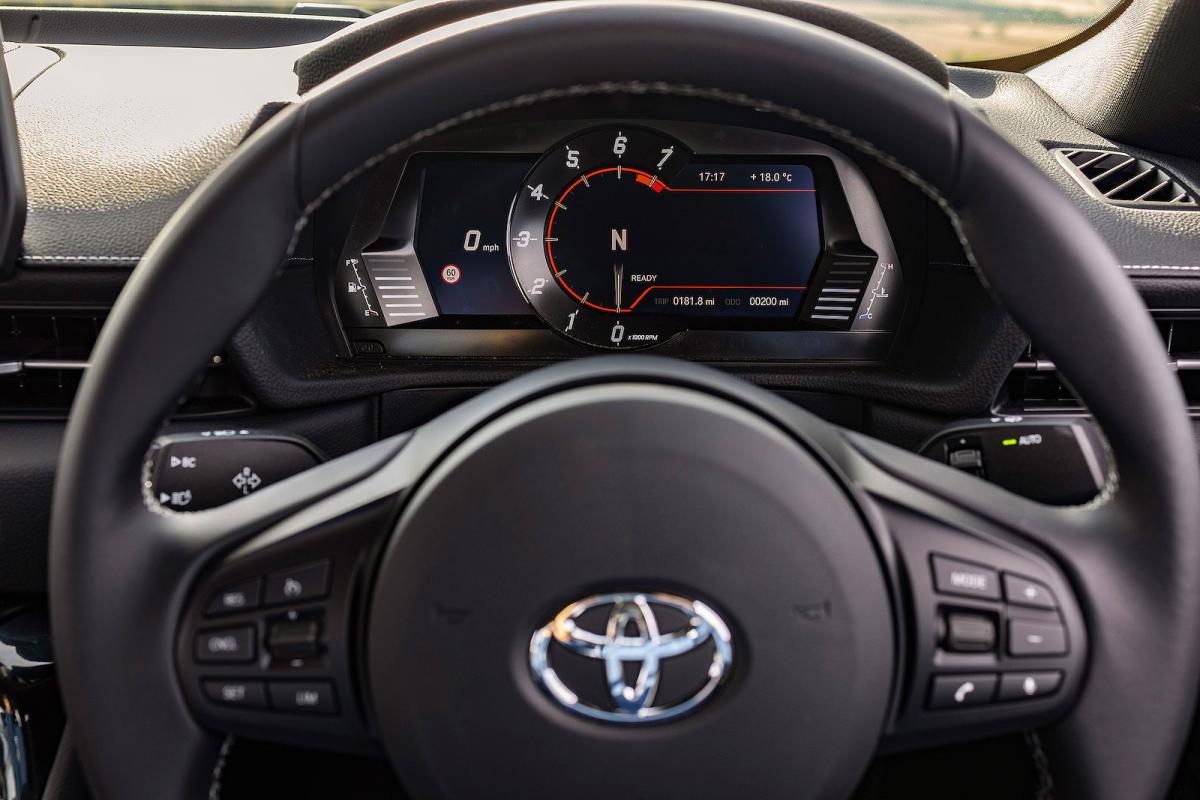 Toyota GR Supra 2022 interior driver display