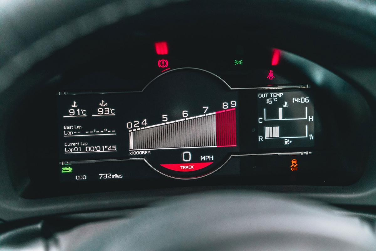 Toyota GR86 2022 interior driver display