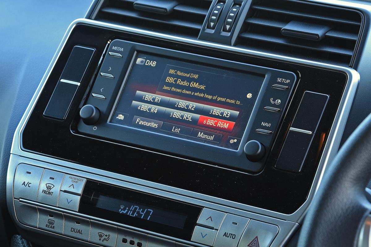 Toyota Land Cruiser Commercial interior infotainment