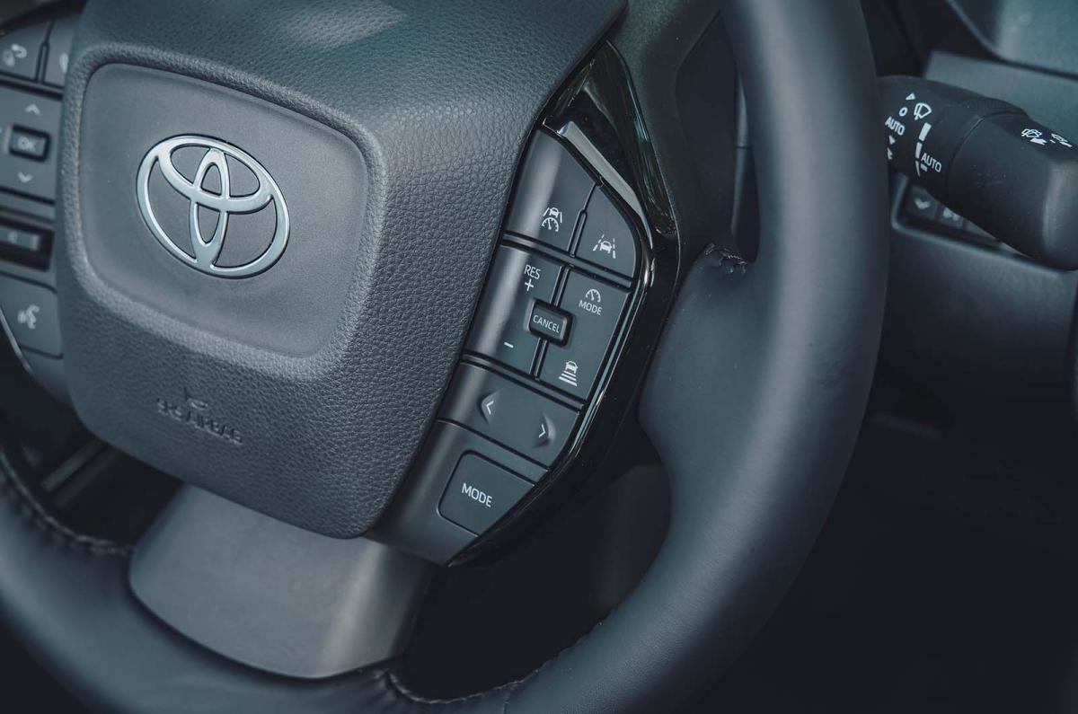 Toyota Prius interior steering wheel buttons