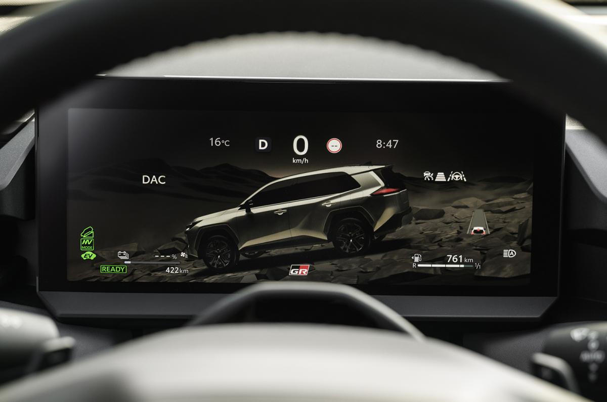 Toyota RAV4 driver's display