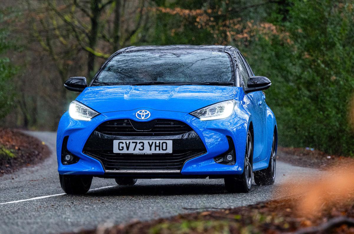 Toyota Yaris front cornering