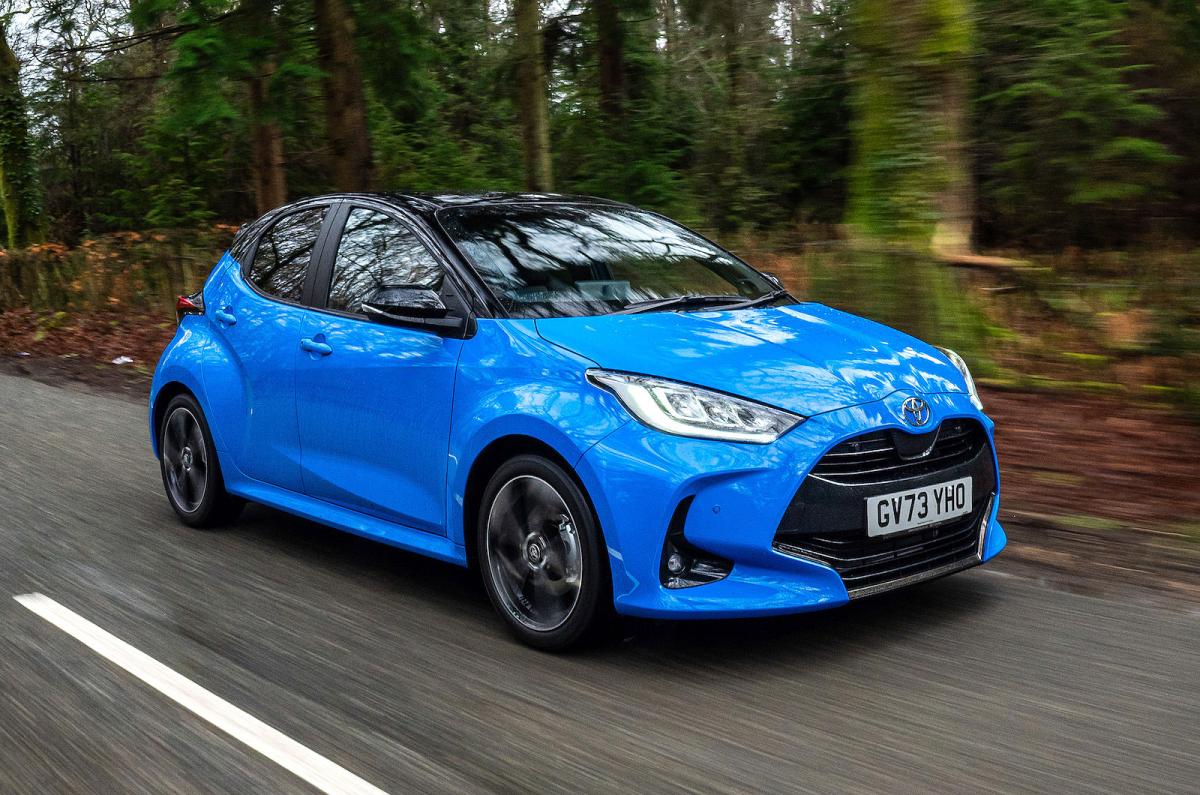Toyota Yaris front right driving
