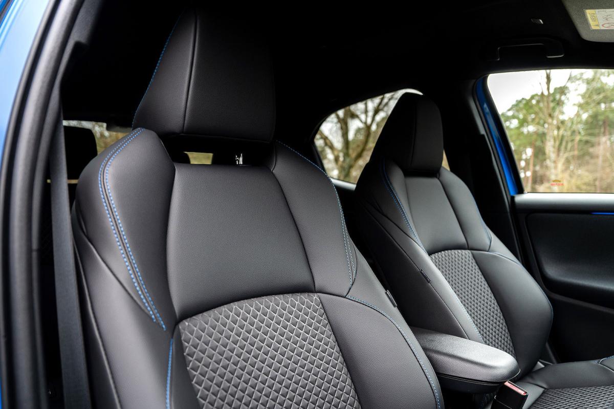 Toyota Yaris interior front seats
