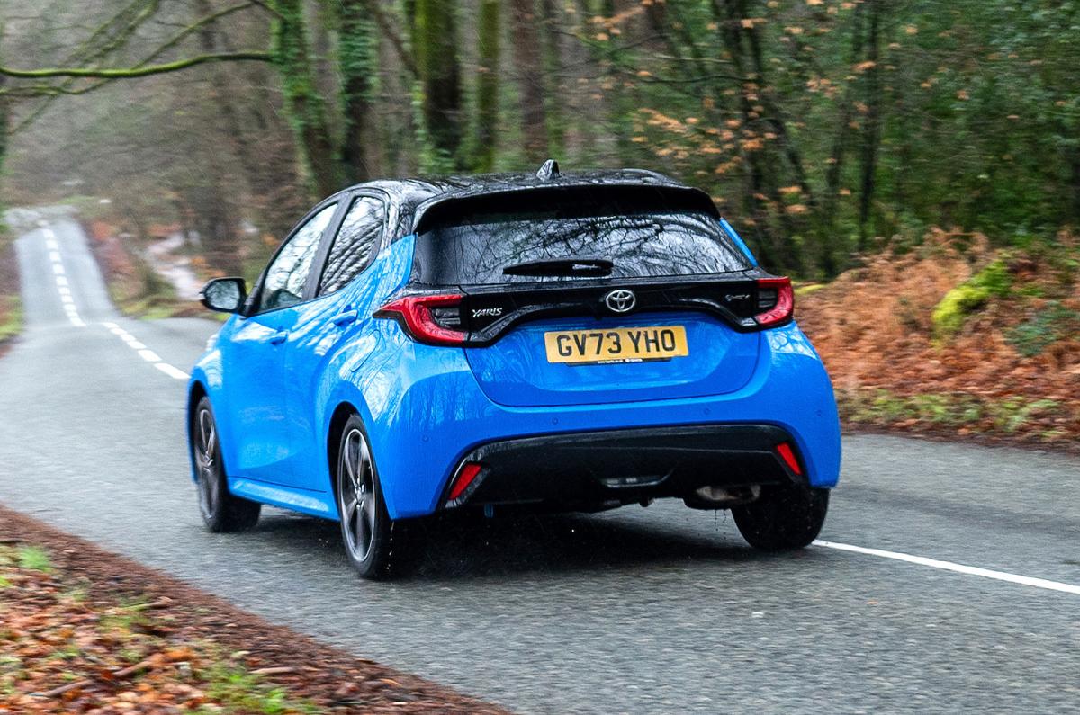Toyota Yaris rear left driving
