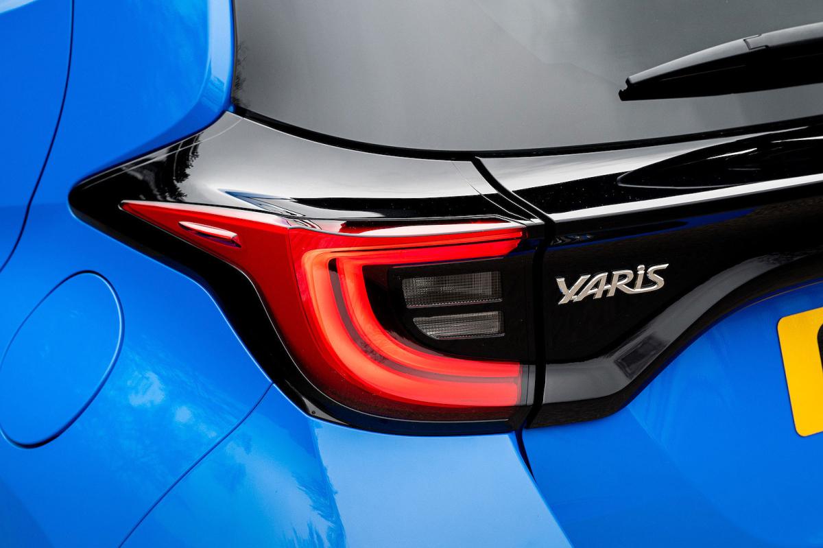 Toyota Yaris rear lights detail
