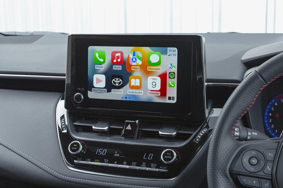 Used Toyota Corolla 2019-present infotainment detail