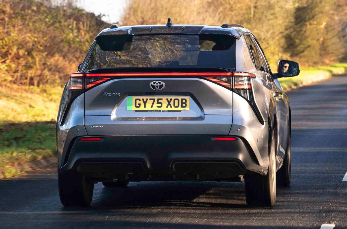 Toyota bZ4X rear dynamic