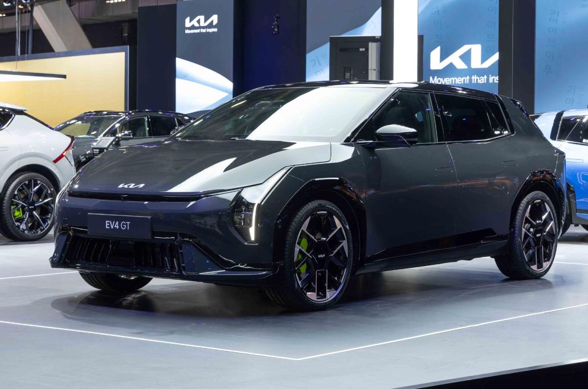 Kia EV4 GT hatchback static