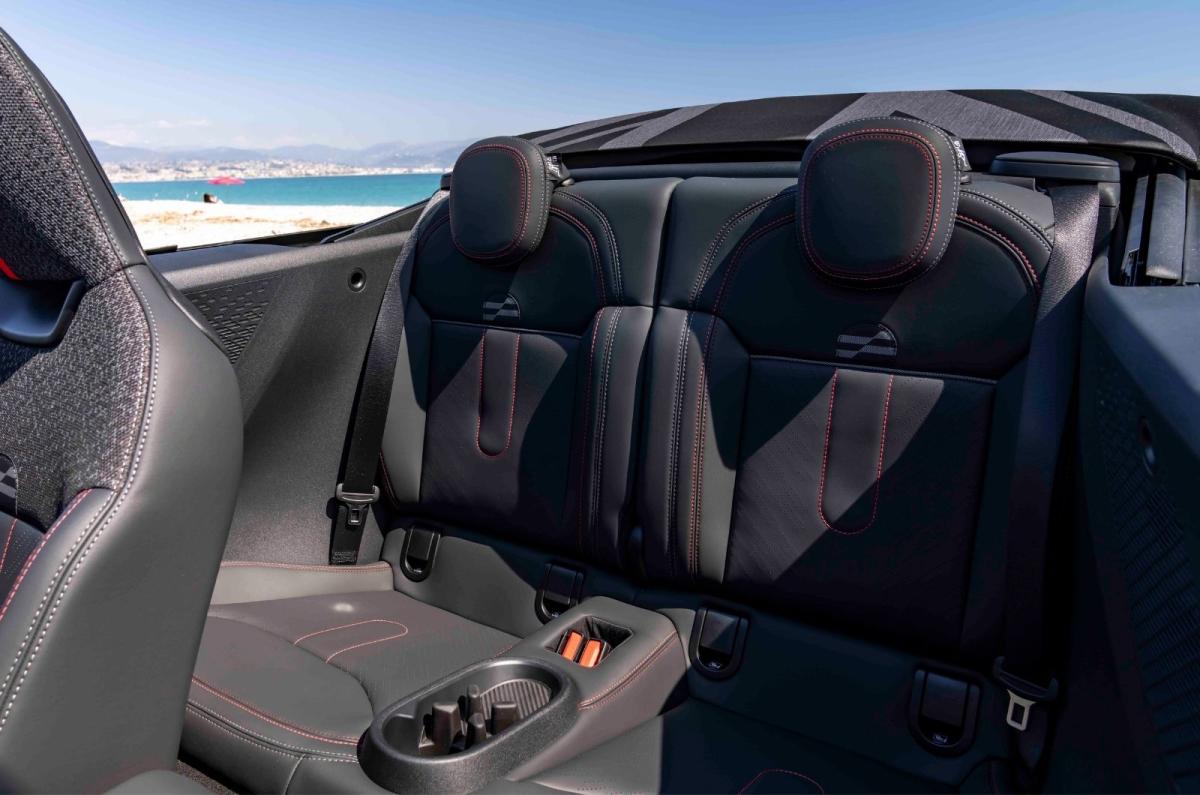 Mini Cooper Convertible interior rear