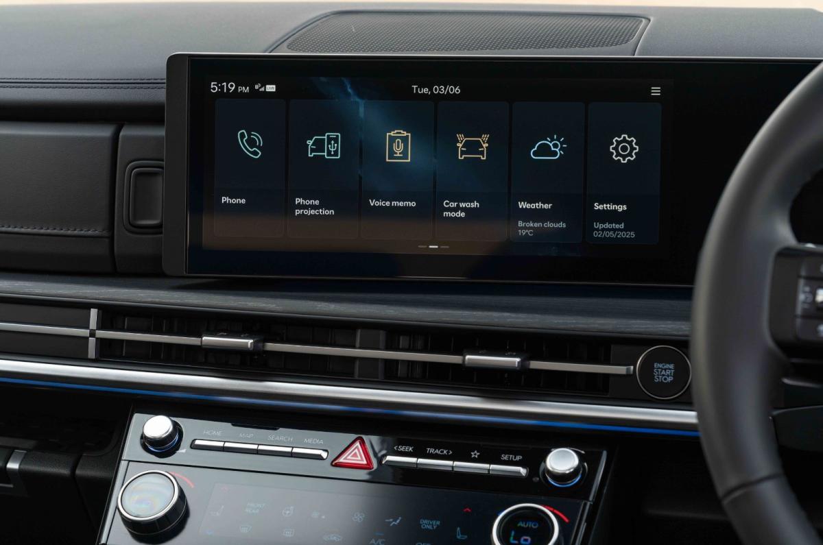 Hyundai Santa Fe interior details