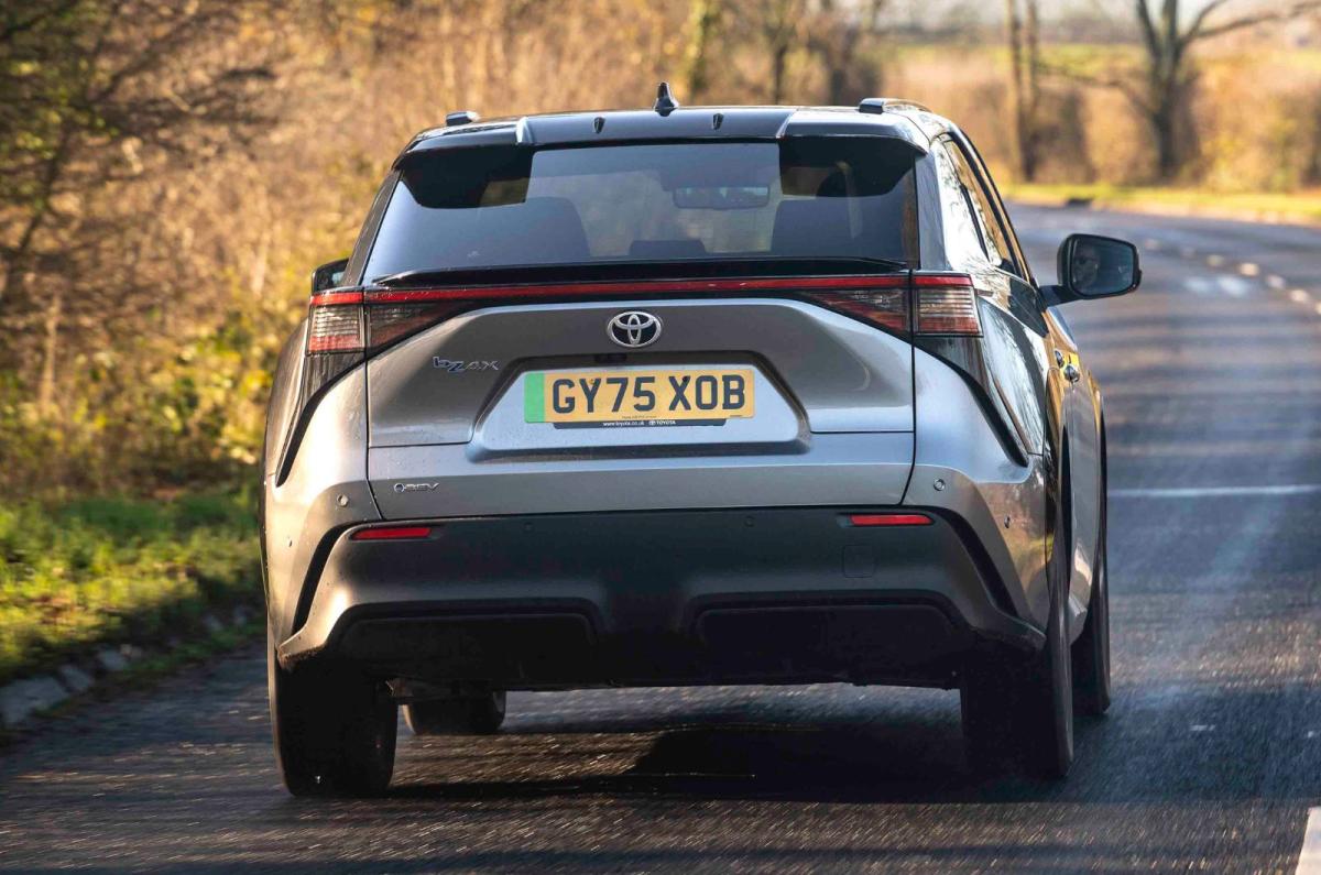 Toyota bZ4X rear driving