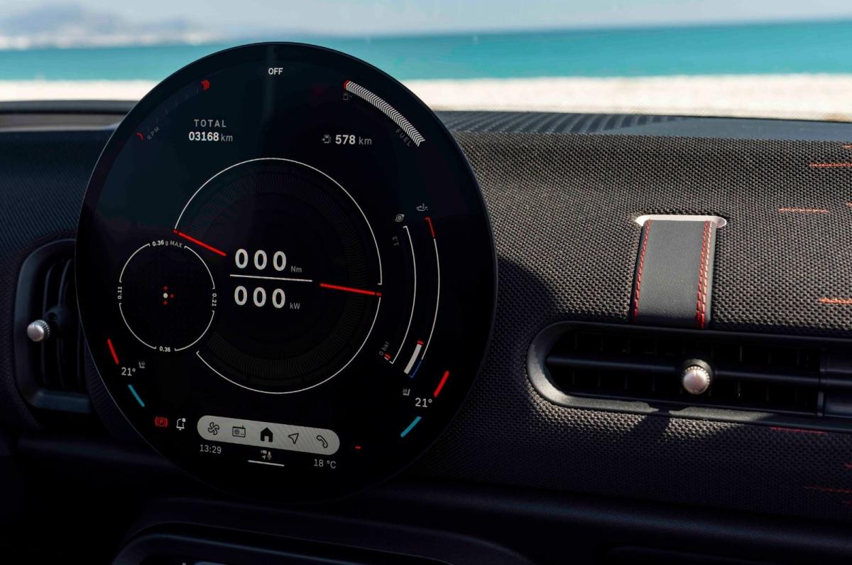 Mini Cooper Convertible interior details