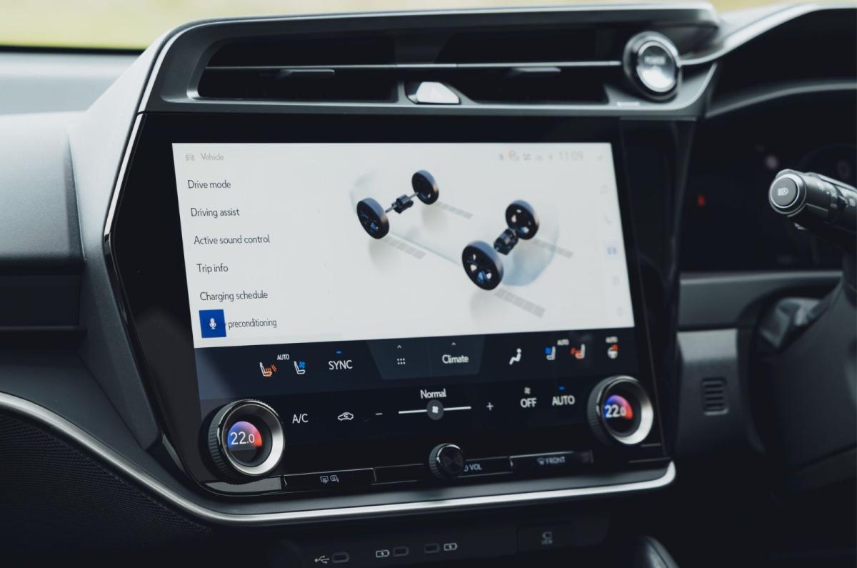 Lexus RZ interior details