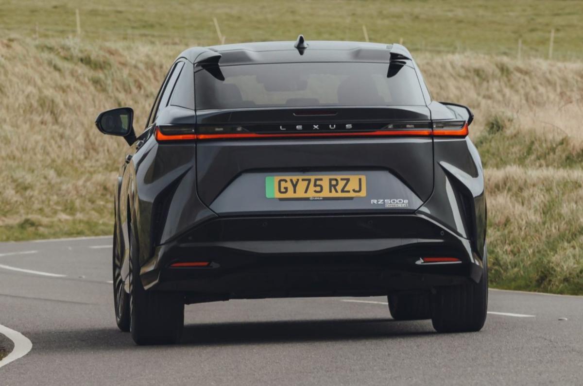 Lexus RZ rear driving