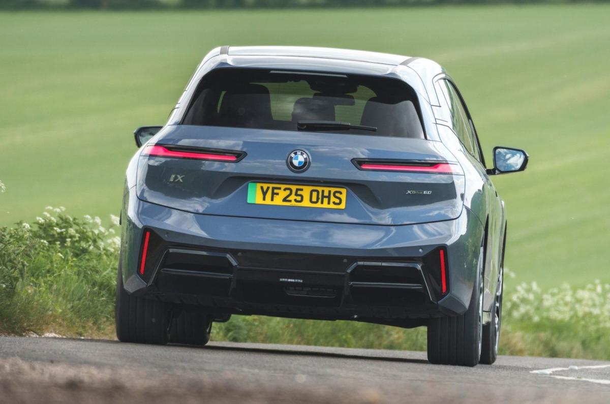 BMW iX rear cornering