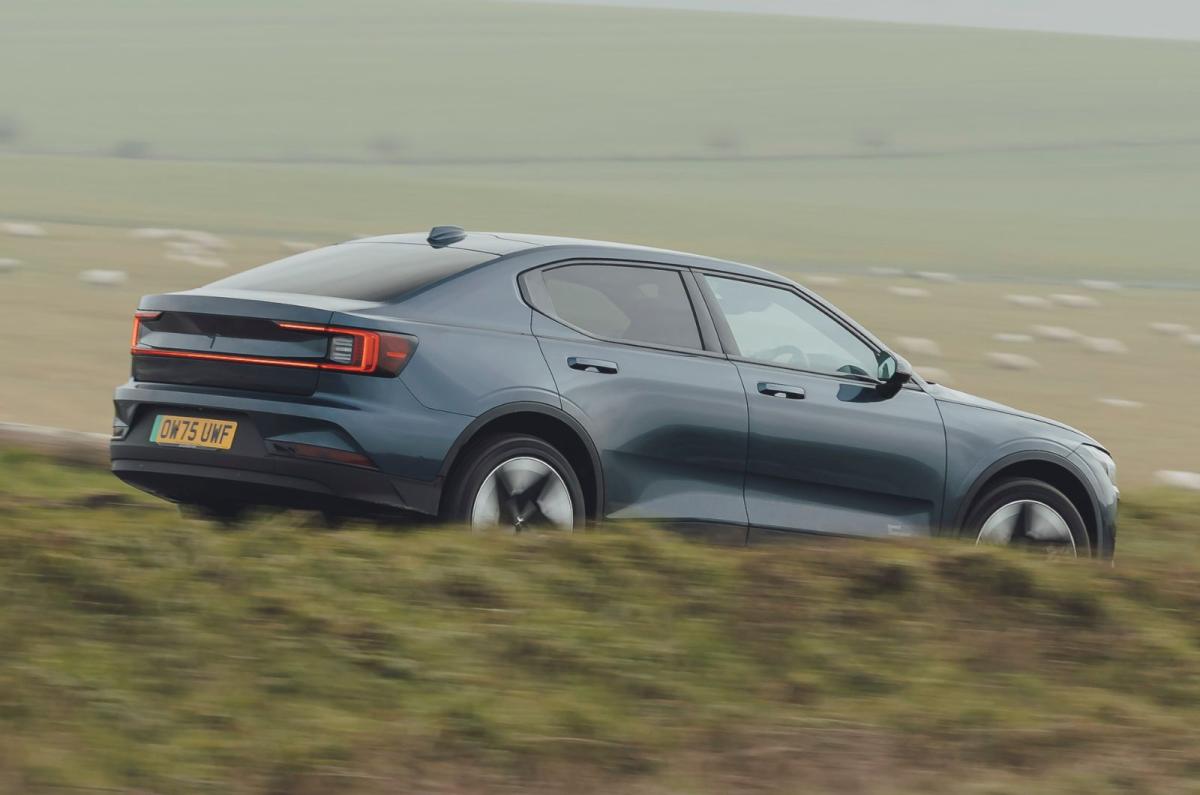 Polestar 2 rear three quarters dynamic