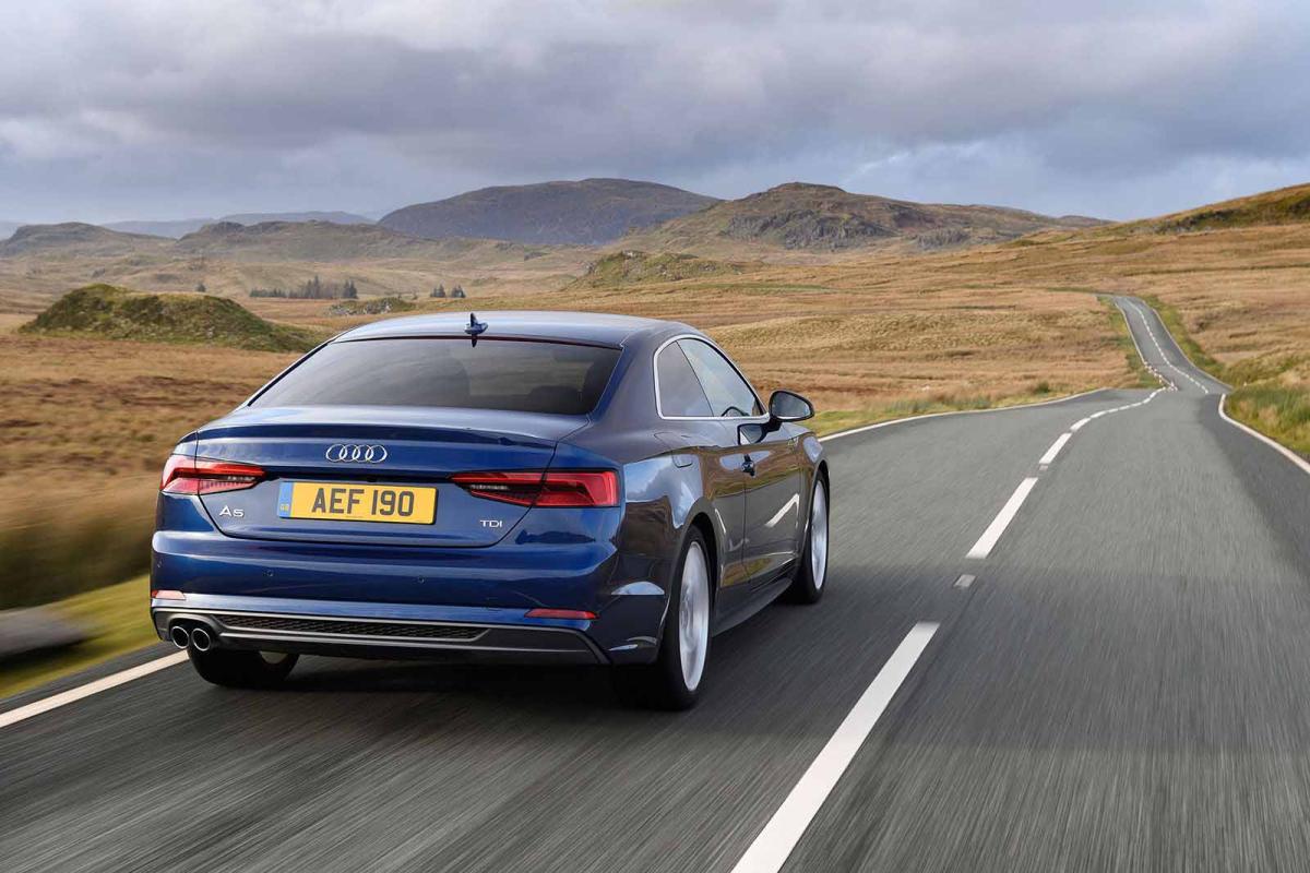 Used Audi A5 Coupé rear driving
