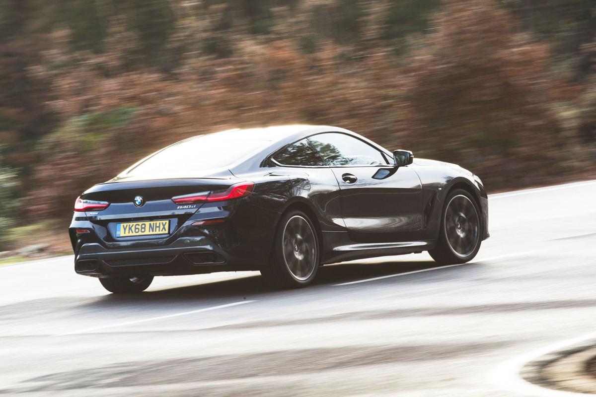 Used BMW 8 Series 2019-present rear right tracking shot
