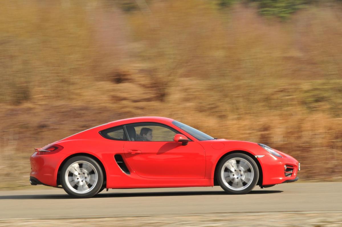 Used Porsche Cayman 2013-2016 side driving