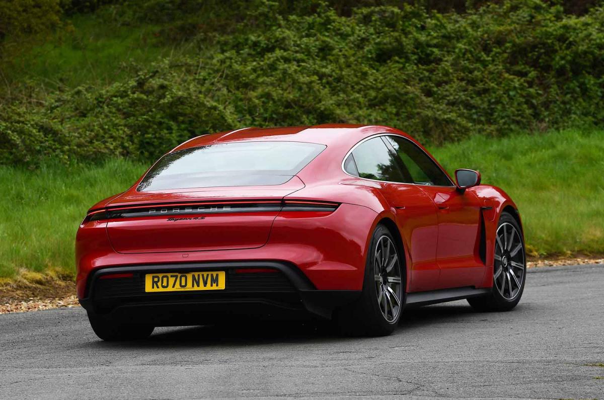 Used Porsche Taycan 2020-present rear cornering
