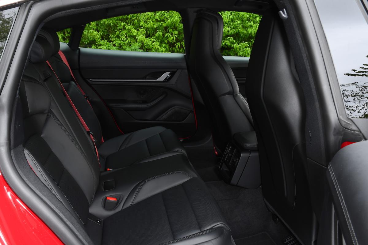 Used Porsche Taycan interior rear seats