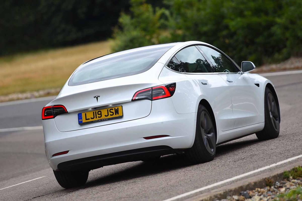 Used Tesla Model 3 2019-present rear cornering