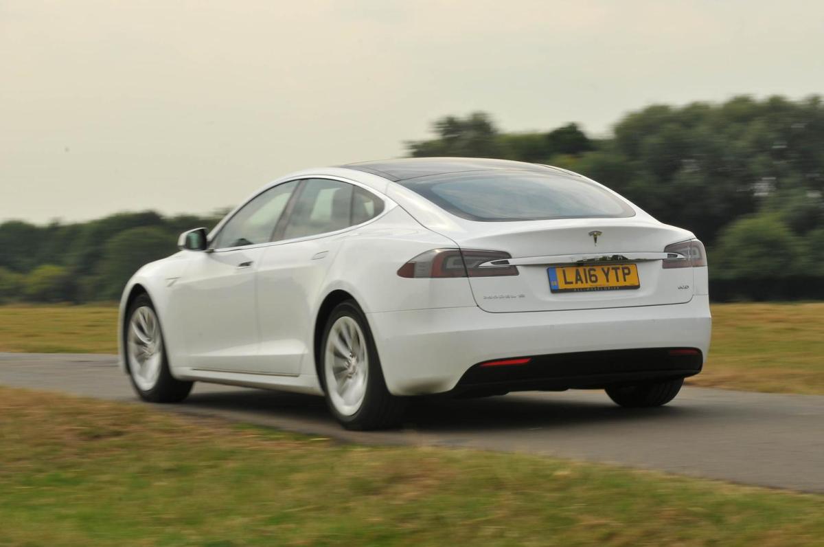 Used Tesla Model S 2014-2021 rear three quarters