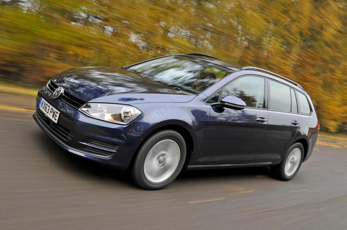 Used Volkswagen Golf Estate 2013-2020 front three quarters