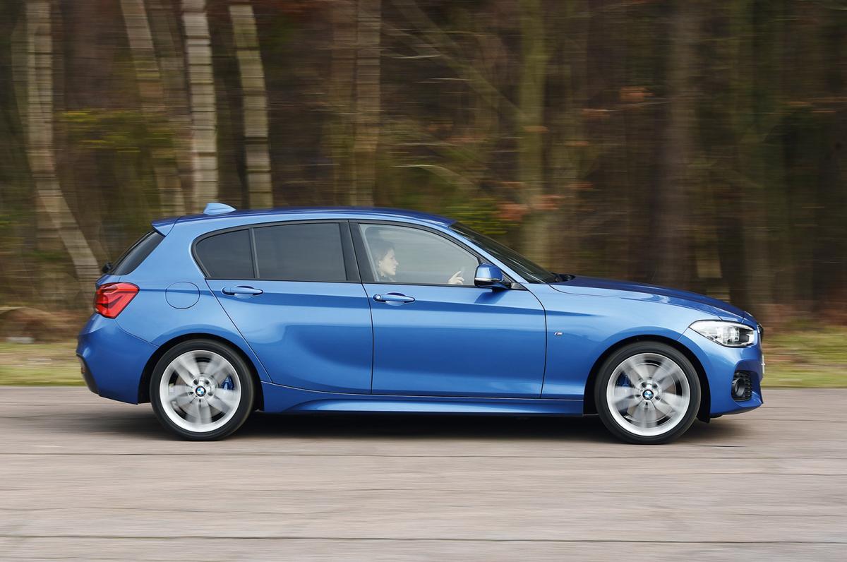 Used BMW 1 Series 2011-2019 panning shot blue