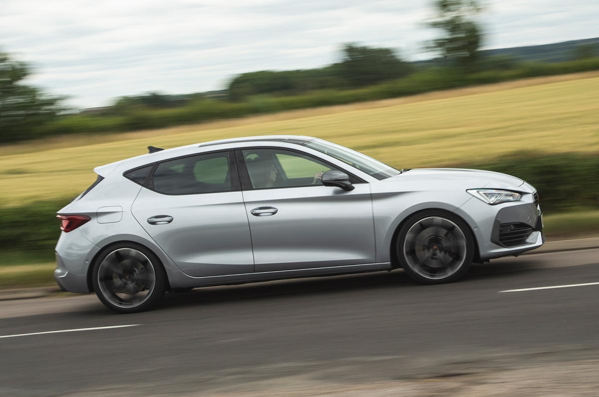 Used Cupra Leon 2020-present side driving silver