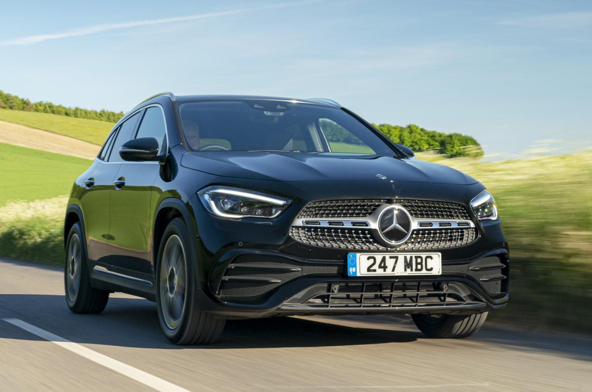 Used Mercedes GLA 2020-present front driving black