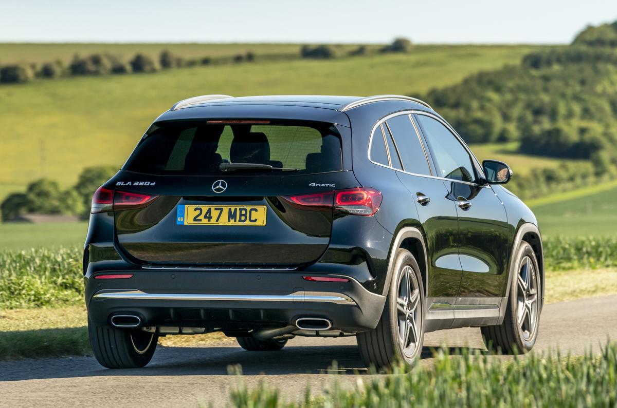 Used Mercedes GLA 2020-present rear driving black