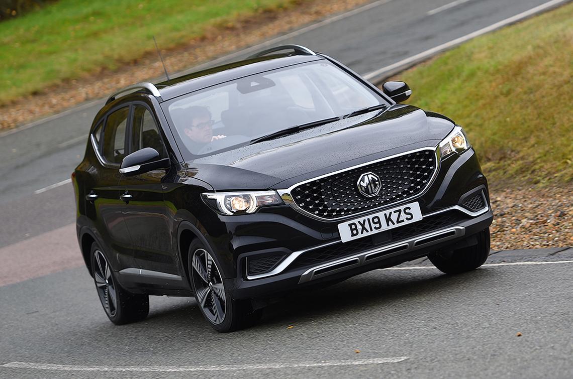 Used MG ZS EV 2019-2025 front cornering black