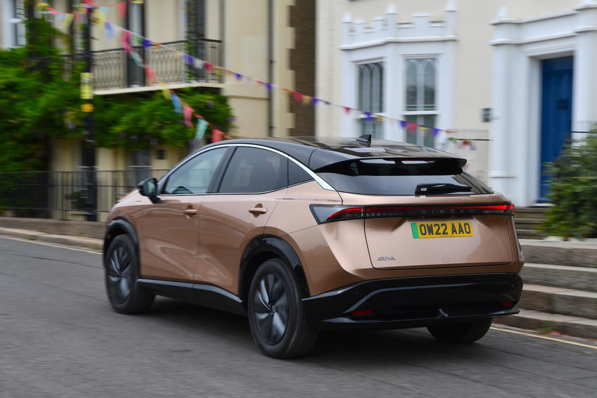 Used Nissan Ariya 2022-present rear driving copper