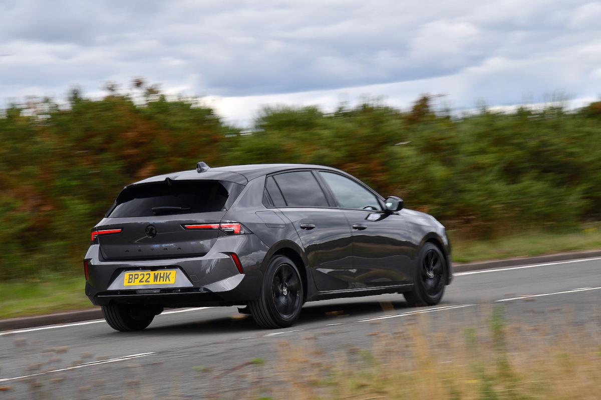 Used Vauxhall Astra 2022-present rear driving grey